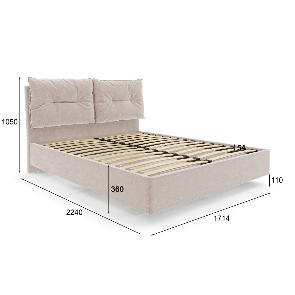 Кровать с подъемным механизмом Санремо, 2706.т.хэ.102.130у