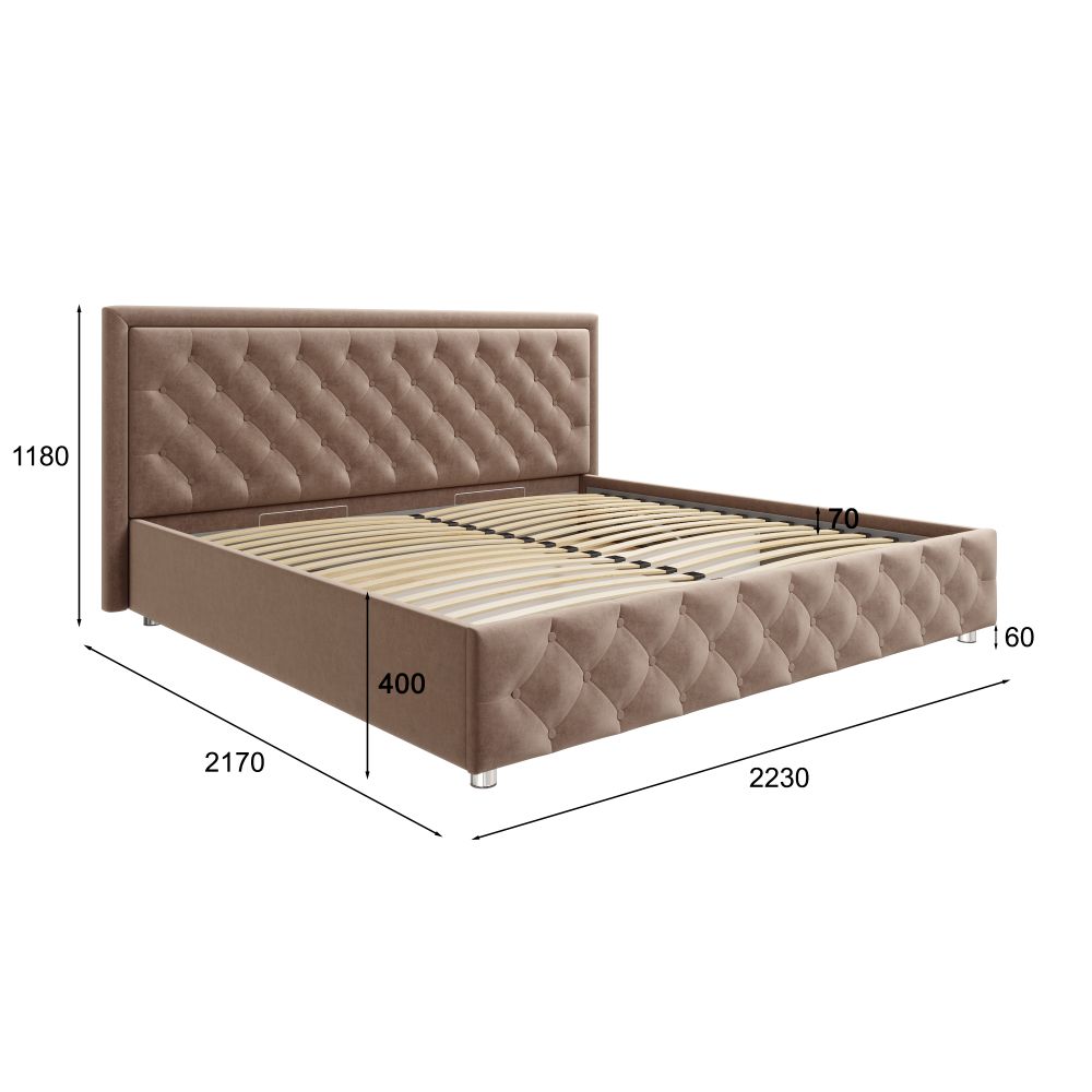 Кровать с подъемным механизмом Габриэла, 2210.т0.фо225у