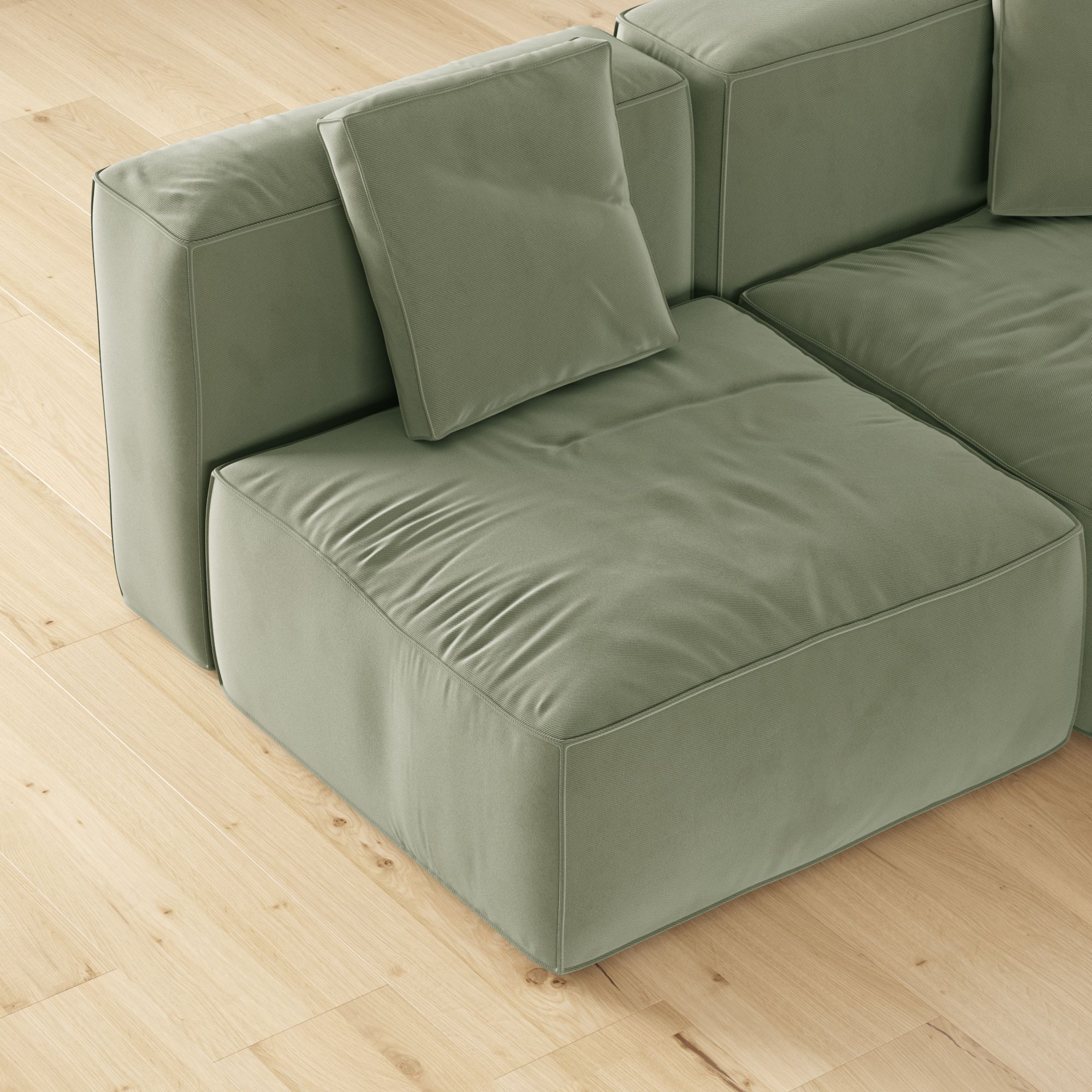 Модульный угловой П-образный диван левый Бакстер, Компл.4684