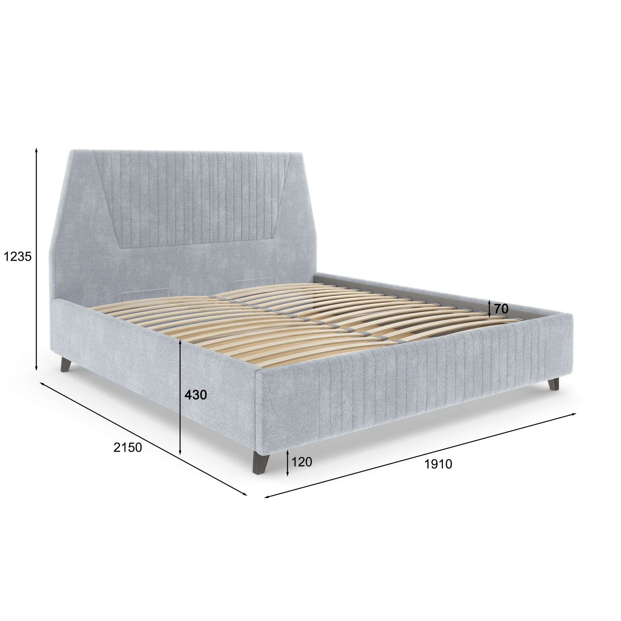 Кровать с подъемным механизмом Линда, 8606.т0.кр900у
