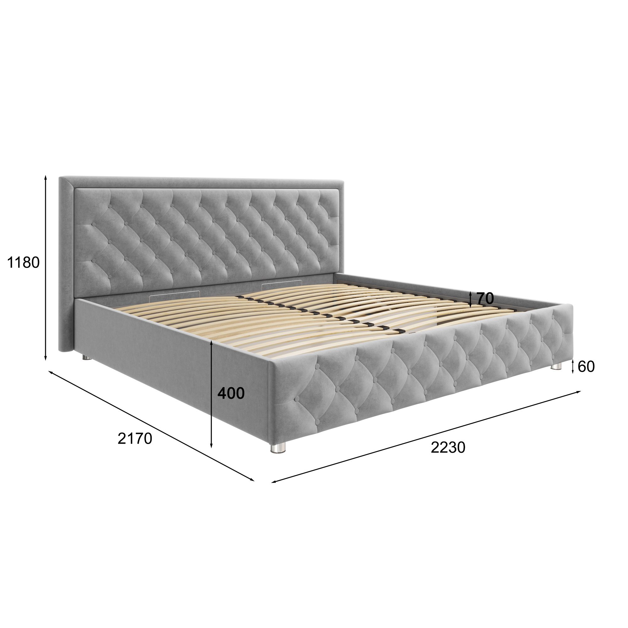 Кровать с подъемным механизмом Габриэла, 2210.т0.фо994у