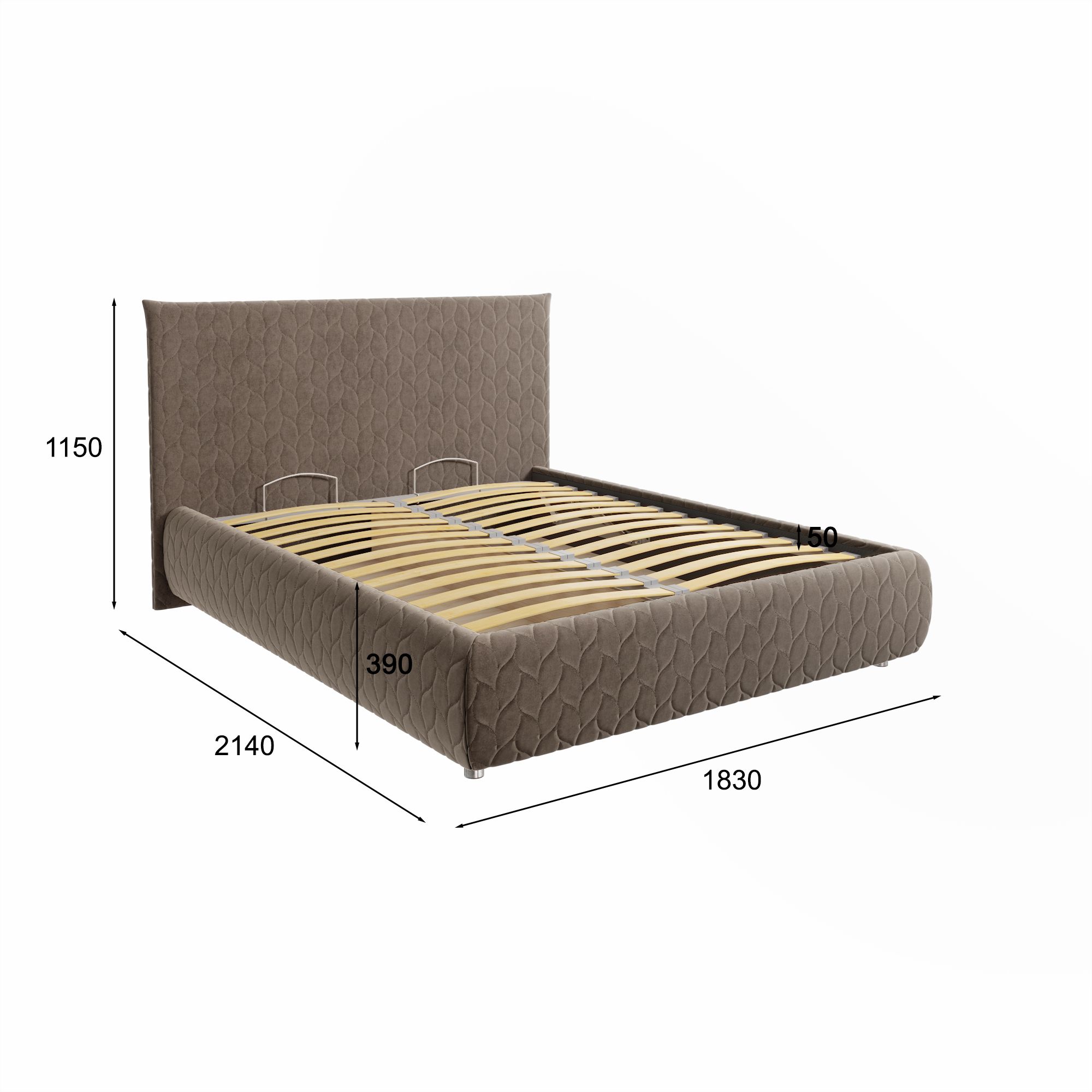 Кровать с подъемным механизмом Мирабель, 4479.т0.фо225у