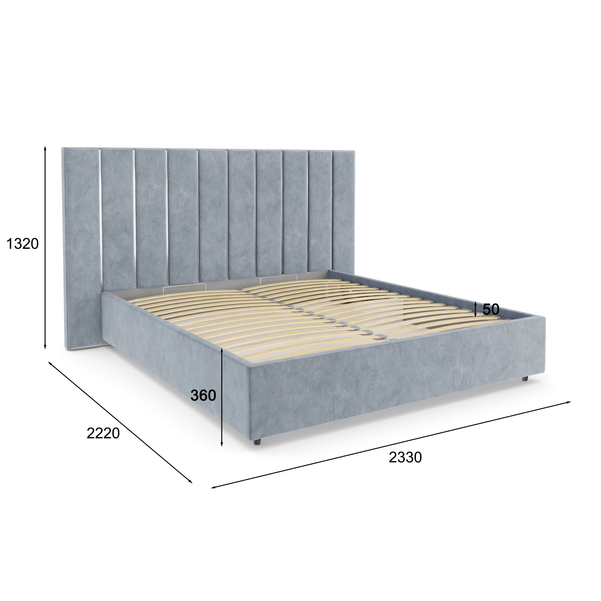 Кровать с подъемным механизмом Луиза, 9278.т.скш970.970у