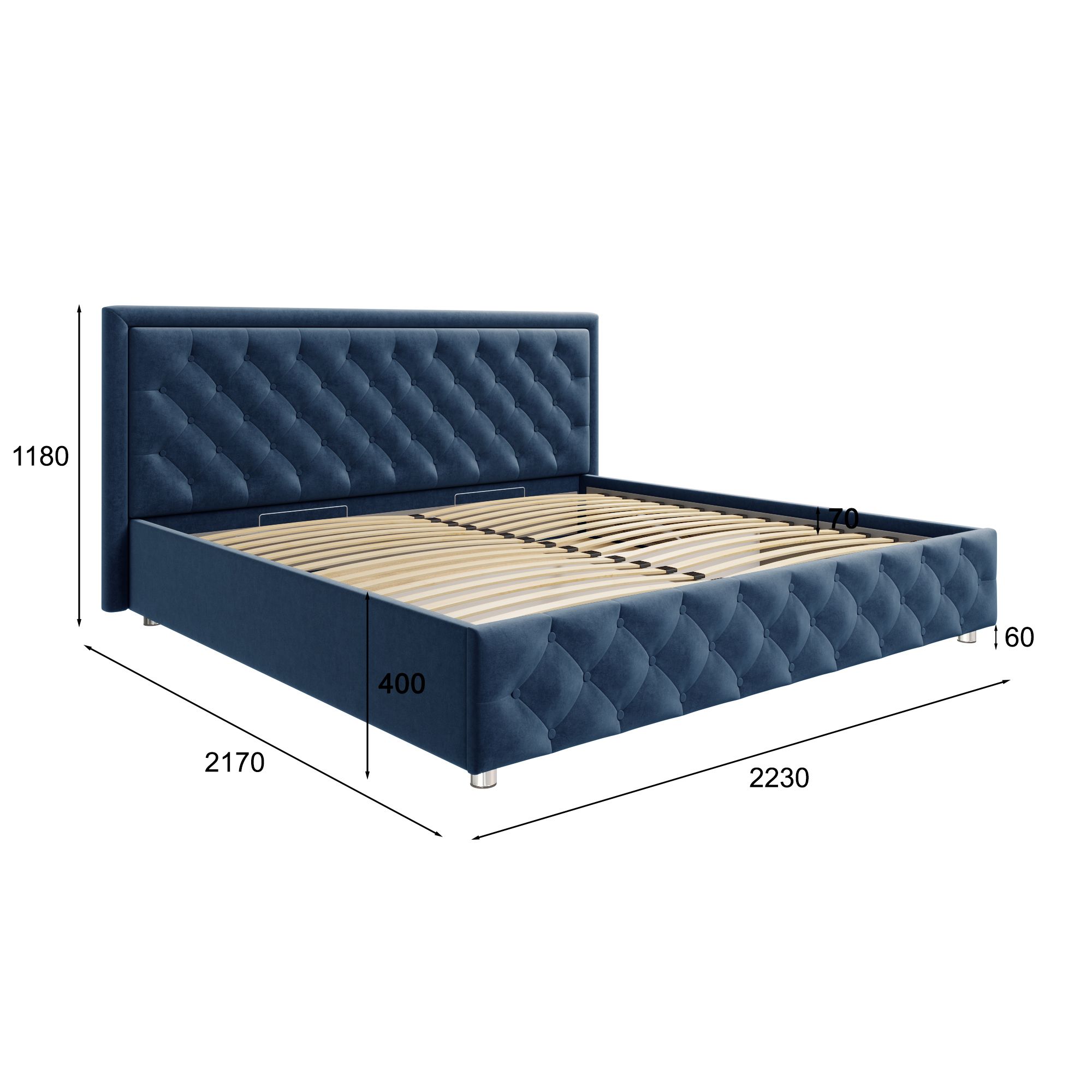 Кровать с подъемным механизмом Габриэла, 2210.т0.фо784у