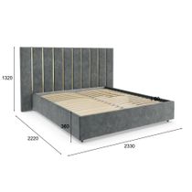 Кровать с подъемным механизмом Луиза, 9278.т.зкш994.994у