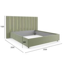 Кровать Луиза для основания Royal Sleep System, 9278.то.зда694.694у