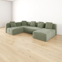 Модульный угловой П-образный диван левый Бакстер, Компл.4684
